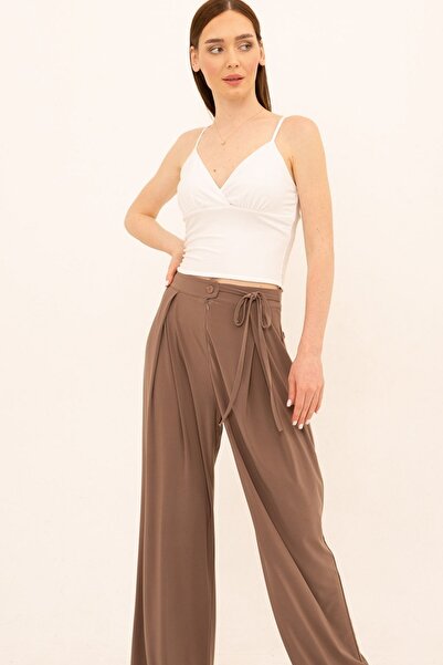 Laranor Панталони с широки крачоли и шнур