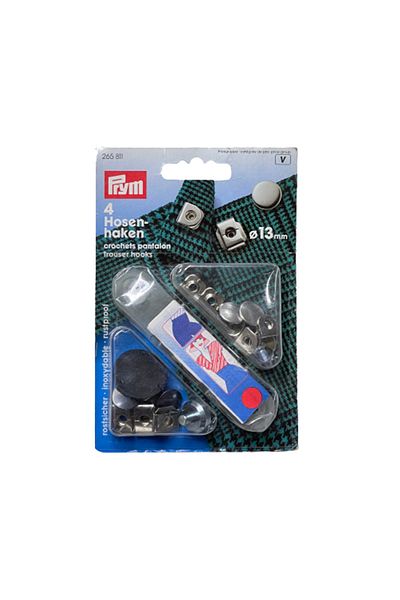 Prym Snap Fastener Metal Clasp 4 Pairs265811 Skirt, Pants, Vest