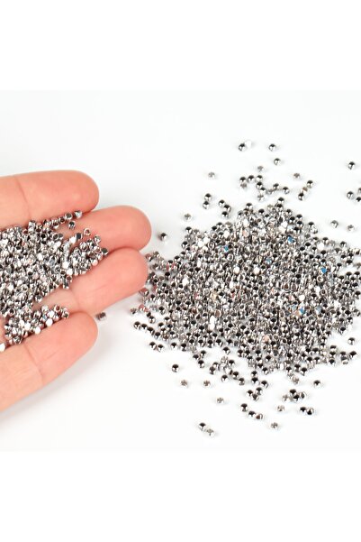 yfhobi 2 Mm Pirinç Üzeri Rodyum Kaplama Küp Boncuk, 1. Kalite Kararmaz Metal ...