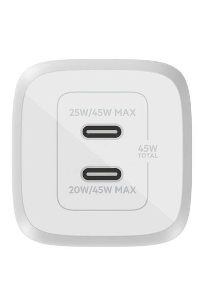 Belkin Çift Usb-c 45w Şarj Cihazı