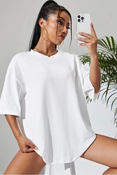 İnsane Minds تيشيرت فضفاض كبير الحجم بلون سادة للجنسين