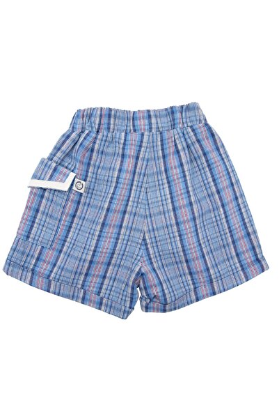 Ozmoz By Mukadder Özden 100% Cotton Plaid Summer Unisex Baby Shorts