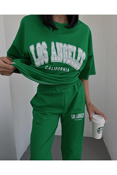 Machetta Ženski letnji set Los Anđeles Štampano Oversize kroj gornji i donji deo