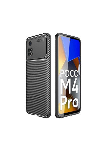 Xiaomi Poco M4 Pro 4g Case Carbon Design Wonderful Cut Negro Cover