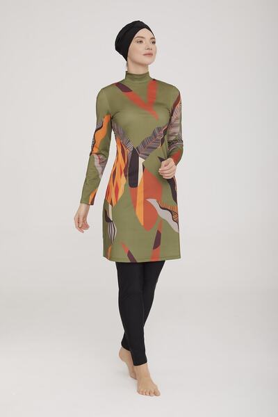 Adasea Women's Long Sleeve Nico Black Hijab Swimsuit 4c4t0n1