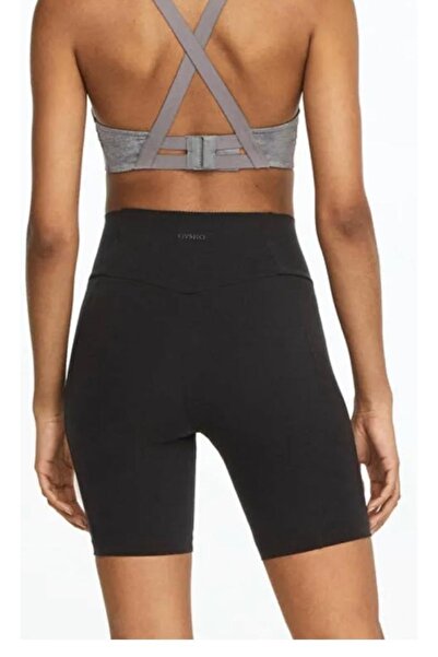 Samyeli Kadın Siyah Şekillendirici Bisikletçi Şortu