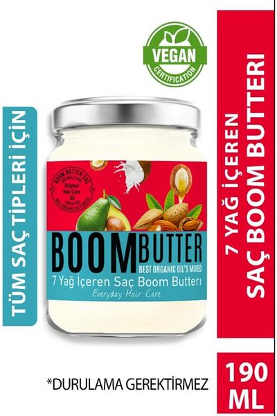 BOOM BUTTER Hair Care Oil 190 Ml + Magic Mix Keratin Oil for Extreme Damaged Hair 110 Ml