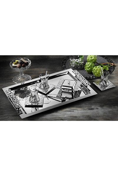 Umut Karcı Tiamo Selçuklu 40 Parça Çay Seti 304 Kalite Paslanmaz Çelik