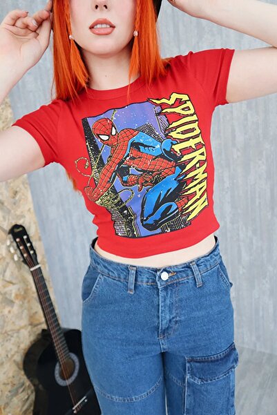 weywot جسم قصير ذو طابع سبايدرمان باللون الأحمر