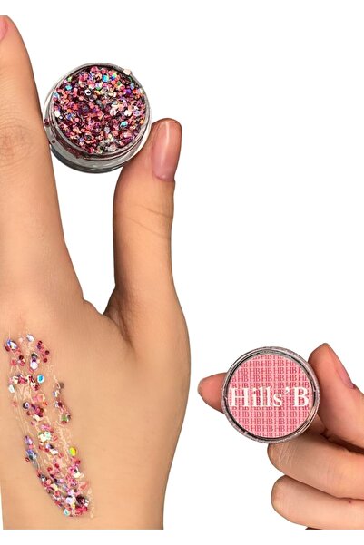 HillsButik Pink Jel Formlu Sürülebilir Glitter/aloe Vera Jel