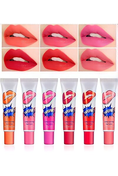 Nofella Wow Kalıcı Soyulabilir Ruj Seti 6'lı