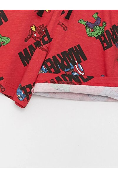 LC Waikiki Lcw Kids Elastic Waist Marvel Printed Boys' Shorts