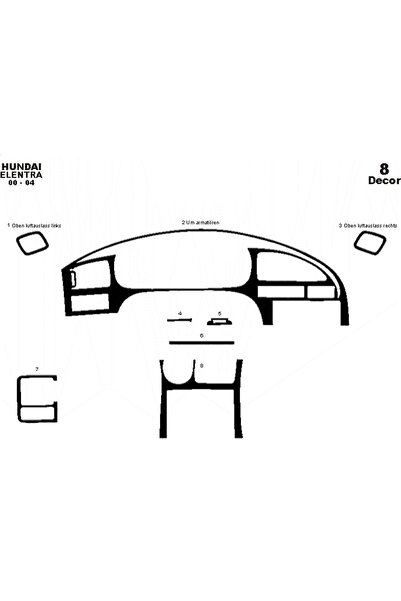 meriç cockpit design ميريتش ®   هيونداي النترا توربيدو امامي مطلي اسود لامع 8...