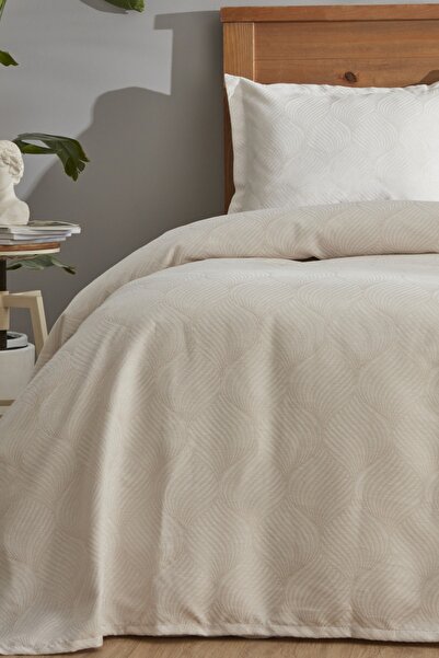 Karaca Home Oyster Çift Kişilik Yatak Örtüsü Gold