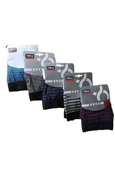 Öztaş Underwear Ανδρικό ριγέ Lycra Boxer 3 τεμαχίων