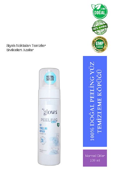 Glows Peeling Facial Cleansing Foam Normal Skin 200 Ml