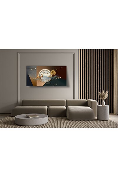 arajans Golden Deer Canvas Painting