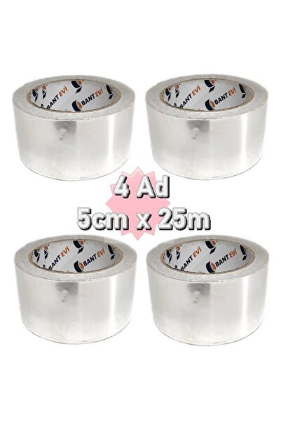 BANT EVİ Alüminyum Folyo 5cmx25m 4 Adet Yanmaz Folyo 50mm Evi