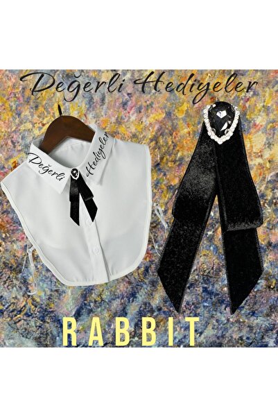 GÜLSEMALİ Rabbit Taşlı Broş Kadın Yaka Aksesuarı Yaka Kurdela Erkek Kurdele Broş Yaka Iğnesi Gotik Aksesuar