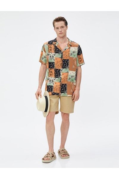 Koton Chino Shorts Tie Waist Pocket Cotton