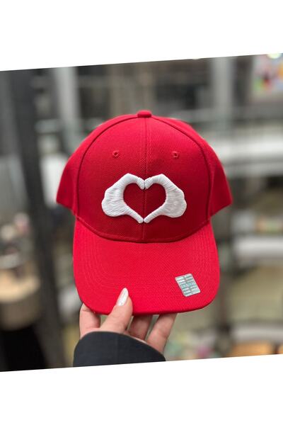 ŞapkaMania Heart Making Basic Baseball Cap