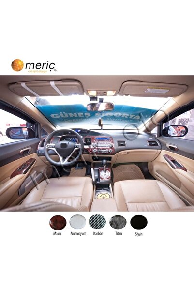 meriç cockpit design ميريتش ®   هوندا سيفيك توربيدو أمامي مطلي أسود لامع 16 ق...