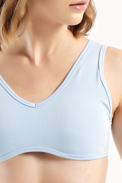 YEXECH Women's Sports Bra Connection Series - Ice Blue - Connection Series Sports Bra