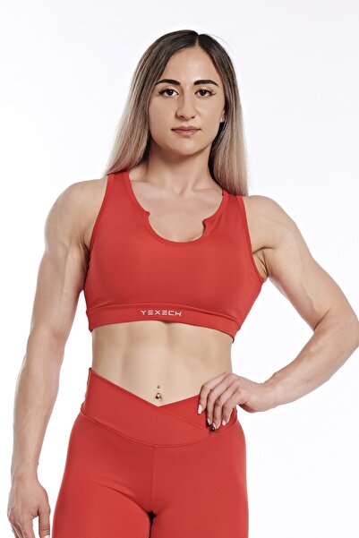 YEXECH Women's Collar Detailed Supported Sports Bra