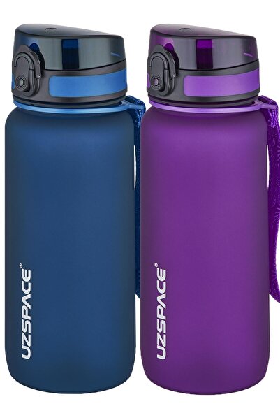 Uzspace 2-Piece Tritan Flask Set 650 Ml 14 Different Color Options Fiftyfifty