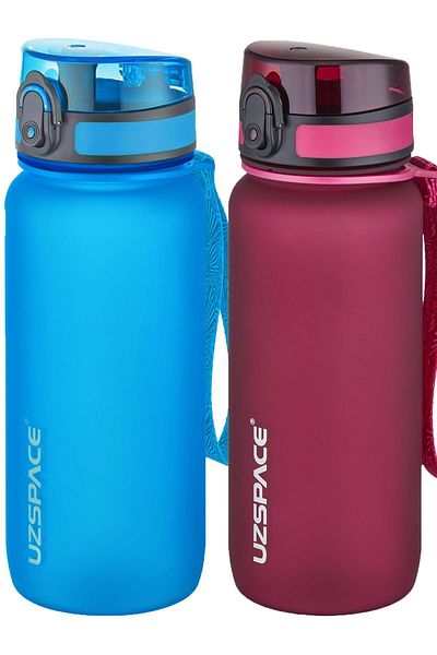 Uzspace 2-Piece Tritan Flask Set 650 Ml 14 Different Color Options Fiftyfifty