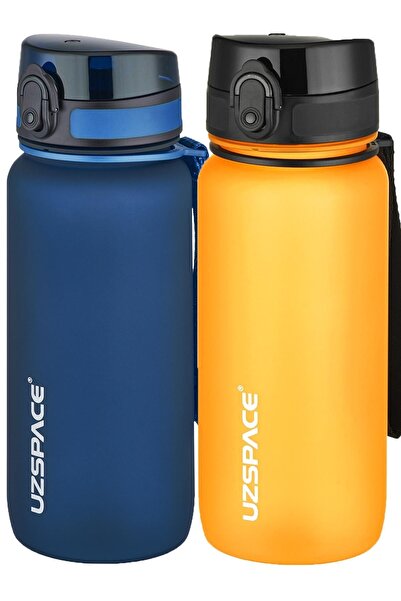 Uzspace 2-Piece Tritan Flask Set 650 Ml 14 Different Color Options Fiftyfifty
