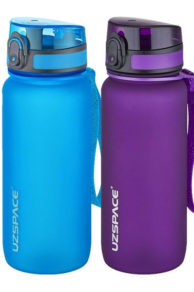 Uzspace 2-Piece Tritan Flask Set 650 Ml 14 Different Color Options Fiftyfifty
