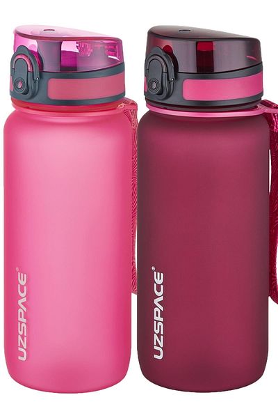 Uzspace 2-Piece Tritan Flask Set 650 Ml 14 Different Color Options Fiftyfifty