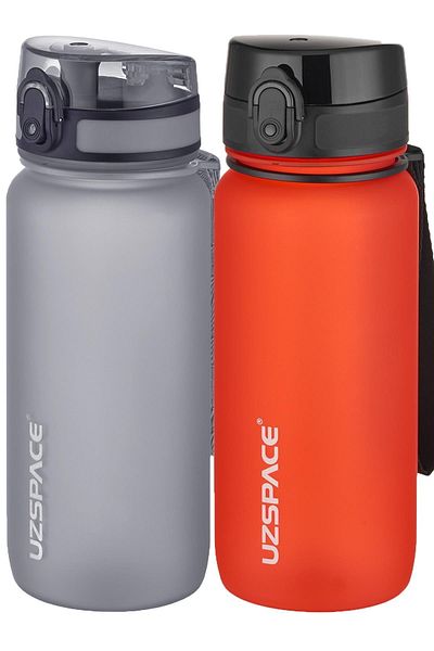 Uzspace 2-Piece Tritan Flask Set 650 Ml 14 Different Color Options Fiftyfifty