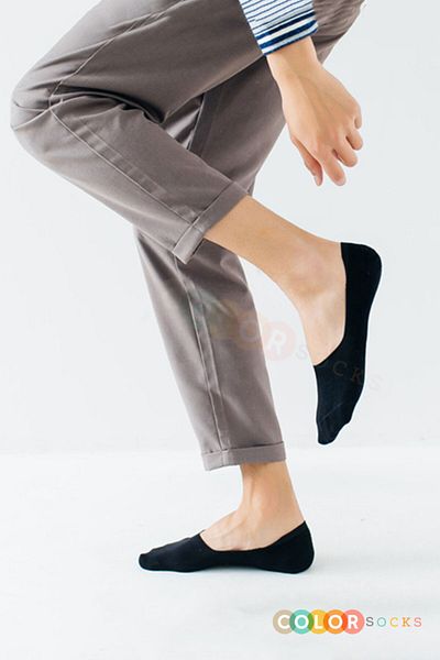 Color Socks Комплект от 10 чифта черни летни балерини