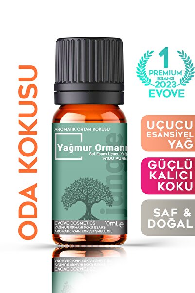 Evove Cosmetics Yağmur Ormanları Esansiyel Yağ 10ml %100 Saf & Doğal Ortam Od...