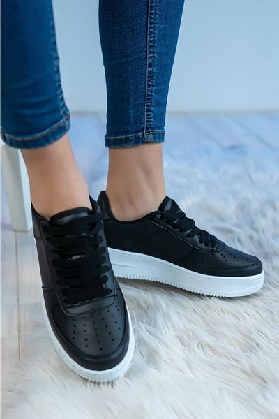 Bartrobel Μαύρα Λευκά Unisex Αθλητικά Παπούτσια