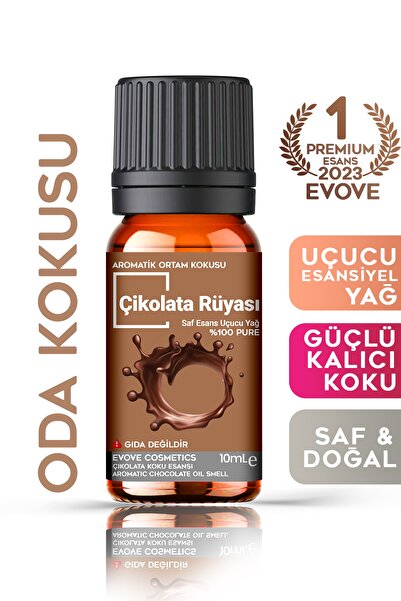 Evove Cosmetics Çikolata Rüyası Esansiyel Yağ 10ml %100 Saf & Doğal Ortam Oda...