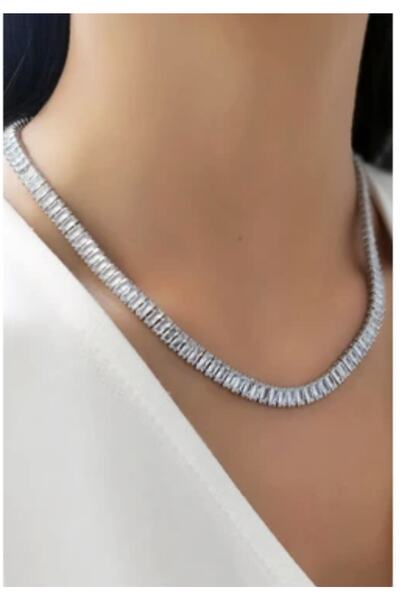 Nutly Accessories Gümüş Renk Su Yolu Kolye