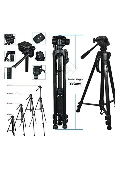 FototekFotograf Nikon Dslr Fotoğraf Makineleri Için 157cm Wt-340 Pro Plus Tripod
