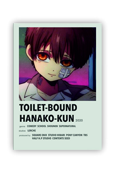 fırsatlar diyarı Toilet-bound Hanako-kun Anime Info Card Bilgi Kartı Minimali...