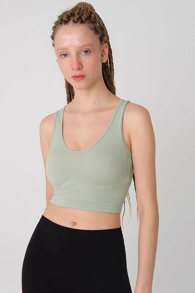 Addax Bustier - Grün - Unifarben