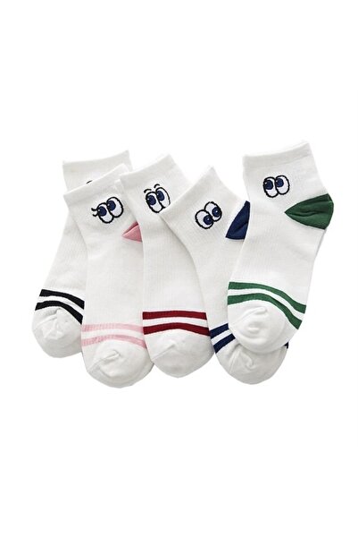 footmania Σετ κάλτσες 5" Ζευγάρι Γυναικείες Half Conch Confused Eyes