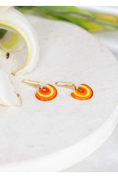 CHARMLUCKY Murano Sun Earrings - Stylish and Useful