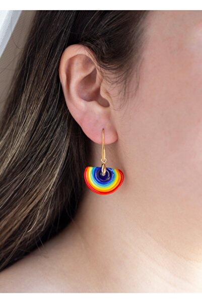 CHARMLUCKY Murano Rainbow Earrings