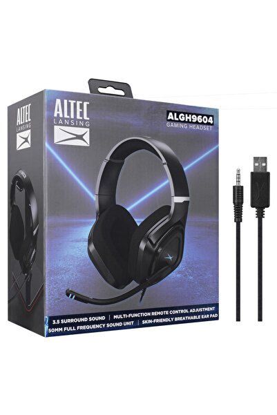 Altec Lansing Algh9604, Siyah, Ps4/xbox/mobil Uyumlu, Usb+3.5mm, Mikrofonlu Kulaklık