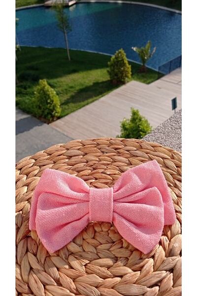 İLKYAZ Accessory Linen Bow Automatic Buckle