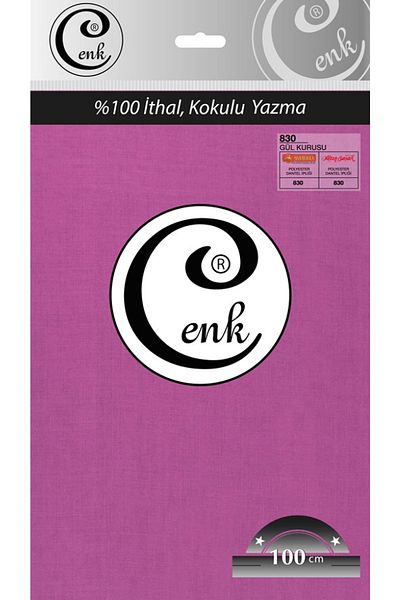 Cenk Culoare uni 100 cm scris în pungi - 0301 - 830-Dried Rose-77