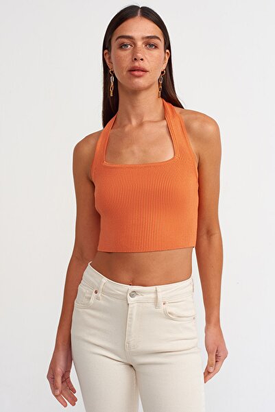 Dilvin 2657 Трикотаж с каишка за врата Athlete-orange