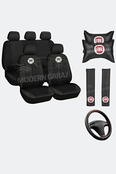 Modern Garaj فيات غطاء مقعد فيات وسادة الرقبة فيات حزام وسادة فيات تبختر غطاء...